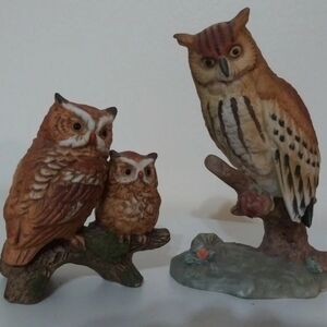 Cute Ceramic Owl Figurines